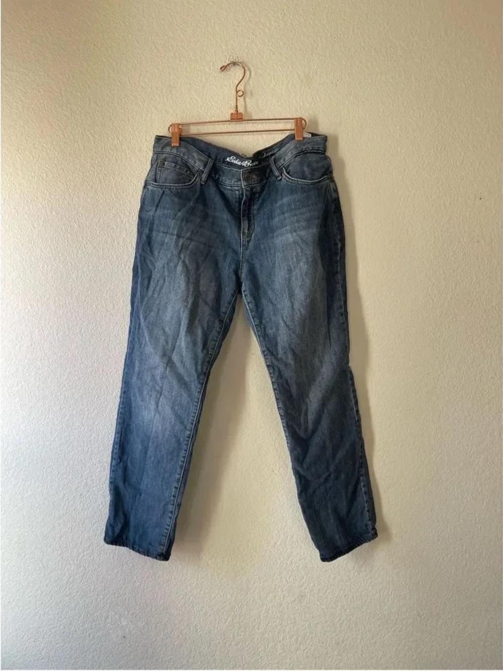 Men's Blue Denim Jeans - Classic Straight Fit